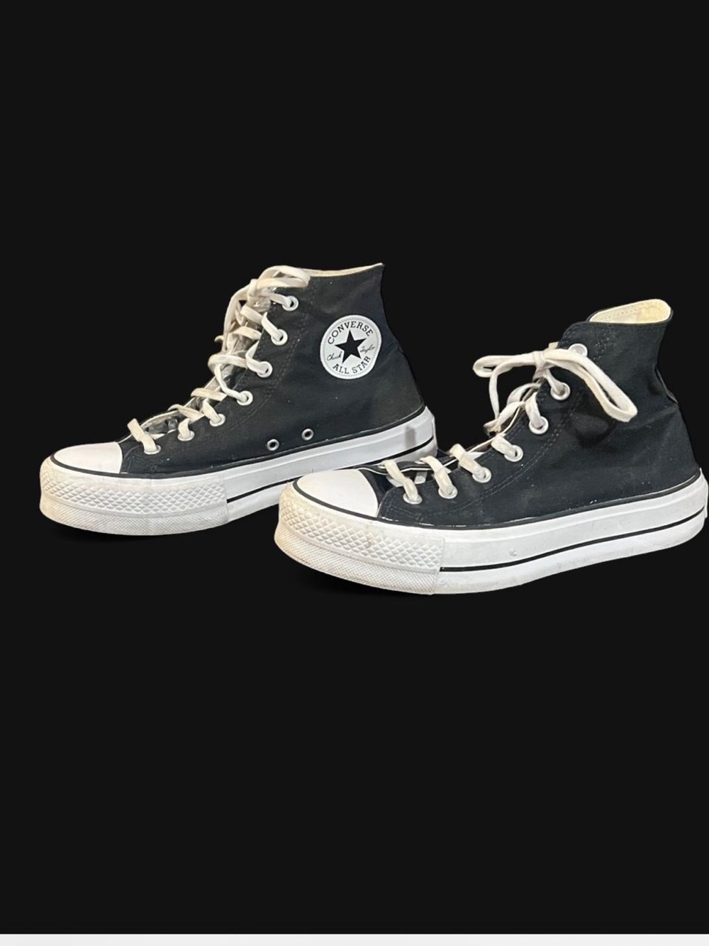 Converse Black and White High Top Sneakers